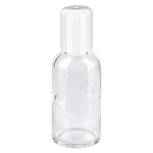 30ml Roll-On-flaska vit Standardlock ClearLine UT18/30 30ml Roll-On-flaska vit Standardlock ClearLine UT18/30