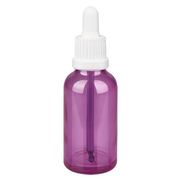 30ml pipettflaska vit originalitet skruvkork PurpleLine UT18/30