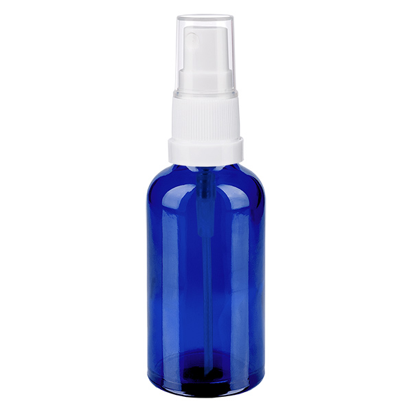 50ml Sprayflaska vit/transparent standardlock BlueLine UT18/50