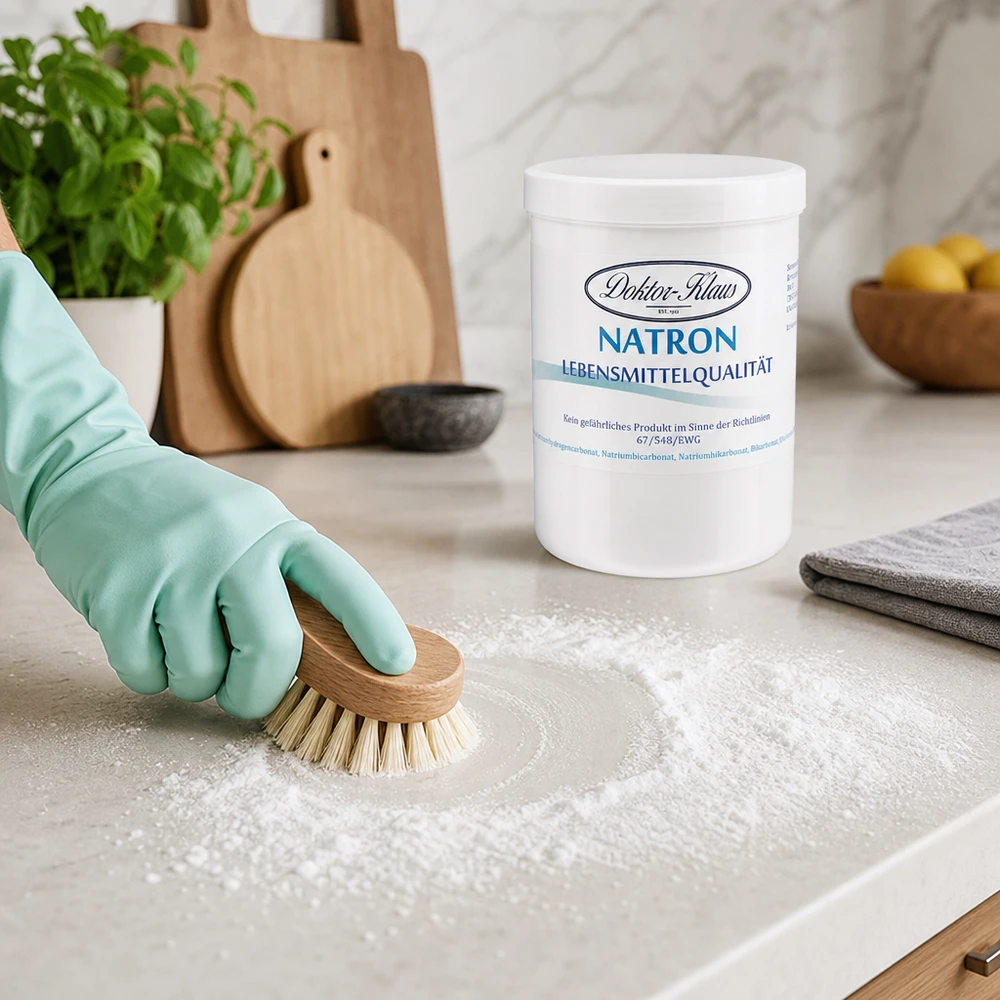 Bakpulver 1kg Doktor Klaus Natron 1kg Doktor Klaus in praktischer Vorratsdose für vielseitige Haushaltsanwendungen
