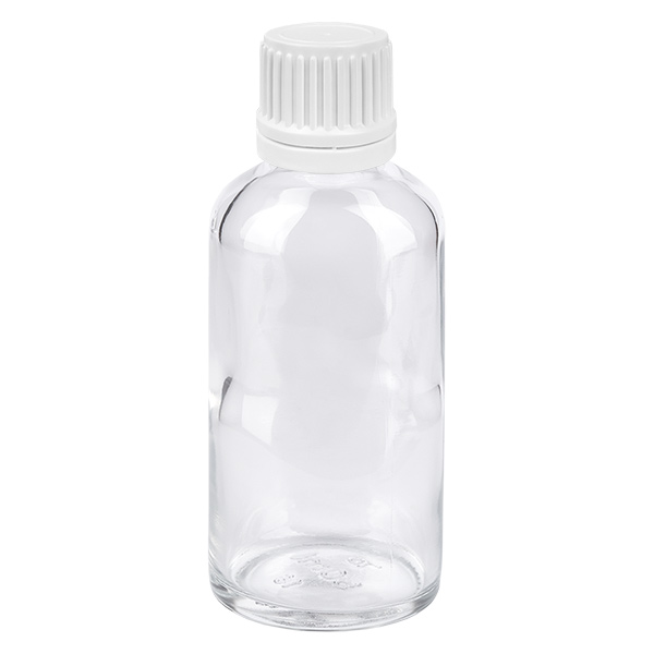 50ml Droppflaska 0.7mm vit med säkerhetslock ClearLine UT18/50 50ml Droppflaska 0.7mm vit med säkerhetslock ClearLine UT18/50