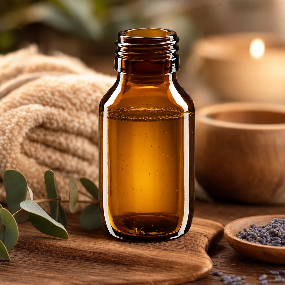 50ml medicinflaska brun, utan lock PP28 ApoGlas 50ml Braunglasflasche mit Standard PP28 Gewinde kompatibel zu allen gängigen Verschlüssen