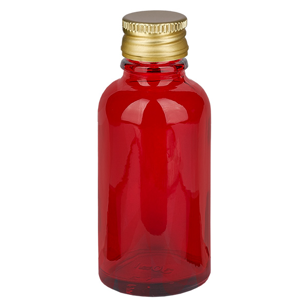 30ml flaska 11mm skruvkork Alu-Gold Standard RedLine UT18/30