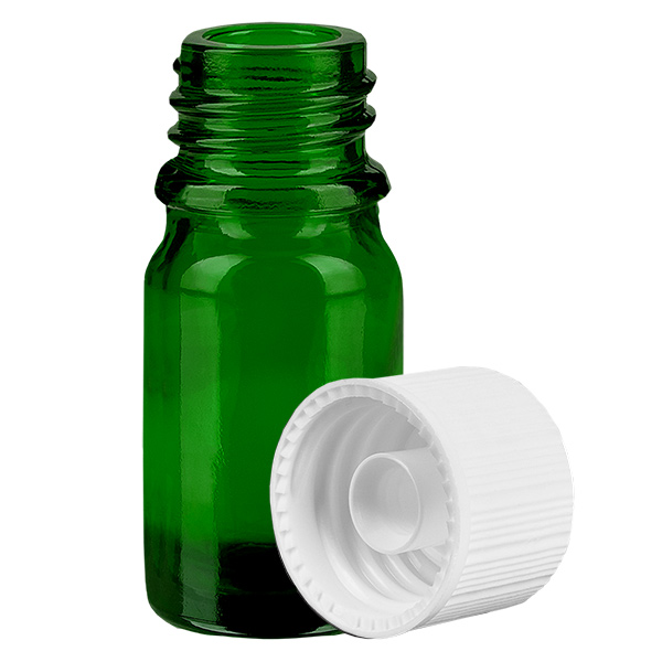5ml flaska 11mm skruvkork vit Standard GreenLine UT18/5 5ml flaska 11mm skruvkork vit Standard GreenLine UT18/5
