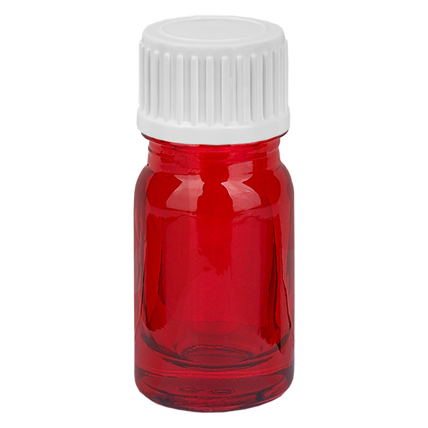 5ml Droppflaska 0.9mm vit standardförslutning RedLine UT18/5