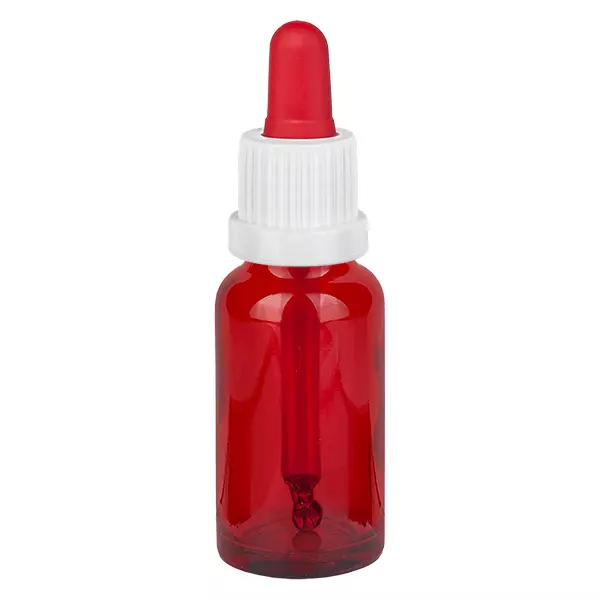 20 ml pipettflaska vit/röd med säkerhetsförslutning RedLine UT18/20 20 ml pipettflaska vit/röd med säkerhetsförslutning RedLine UT18/20
