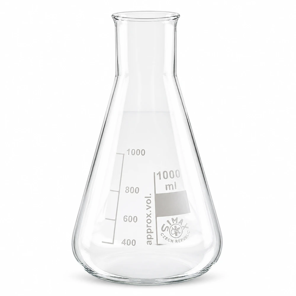 Erlenmeyerkolv 1000ml bred hals