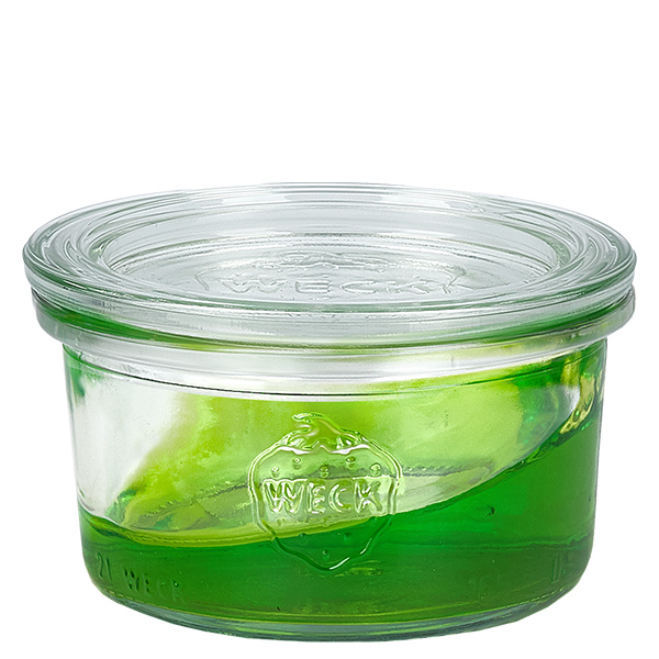 Set med 12 burkar Weck 165 ml med 12 glaslock Set med 12 burkar Weck 165 ml med 12 glaslock