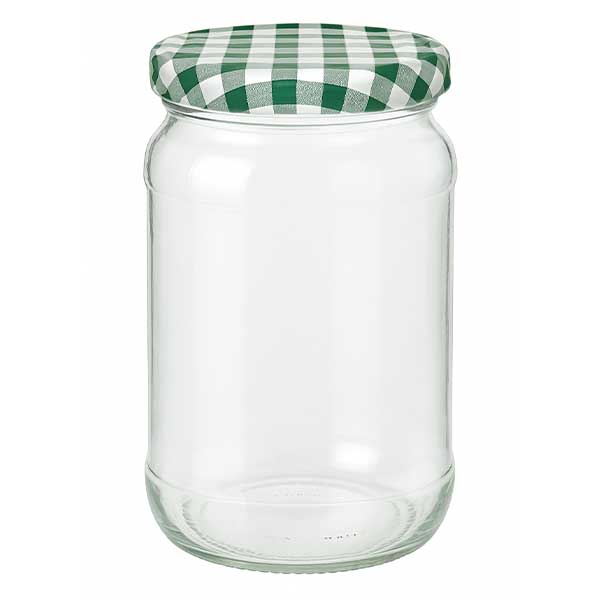 1062ml rund burk + BasicSeal lock grön/vit UNiTWIST