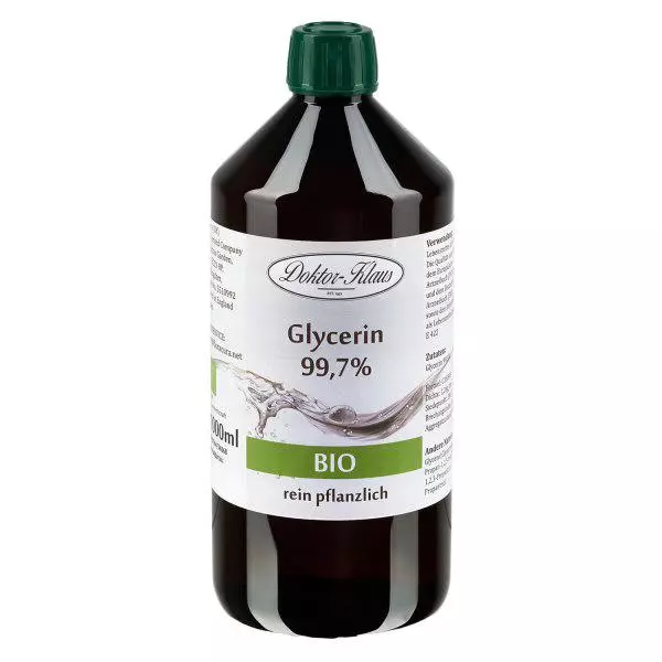 Ekologiskt glycerin (99,7%) 1000 ml Doktor-Klaus Ekologiskt glycerin (99,7%) 1000 ml Doktor-Klaus