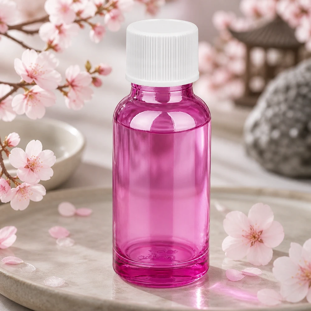 20ml flaska 11mm skruvlock vit standard PurpleLine UT18/20 20 ml flaska med 11 mm öppning i lila glas, perfekt för DIY-kosmetika och serum