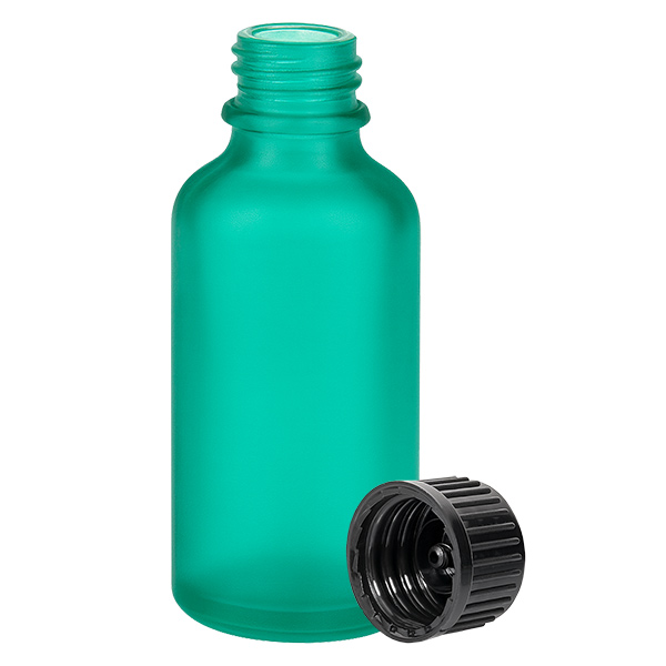 50ml flaska 11mm skruvkork svart standard GreenLine UT18/50 50ml flaska 11mm skruvkork svart standard GreenLine UT18/50