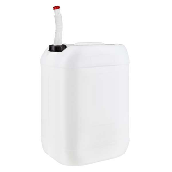 25 liters dunk med flexibelt utloppsrör 25 liters dunk med flexibelt utloppsrör