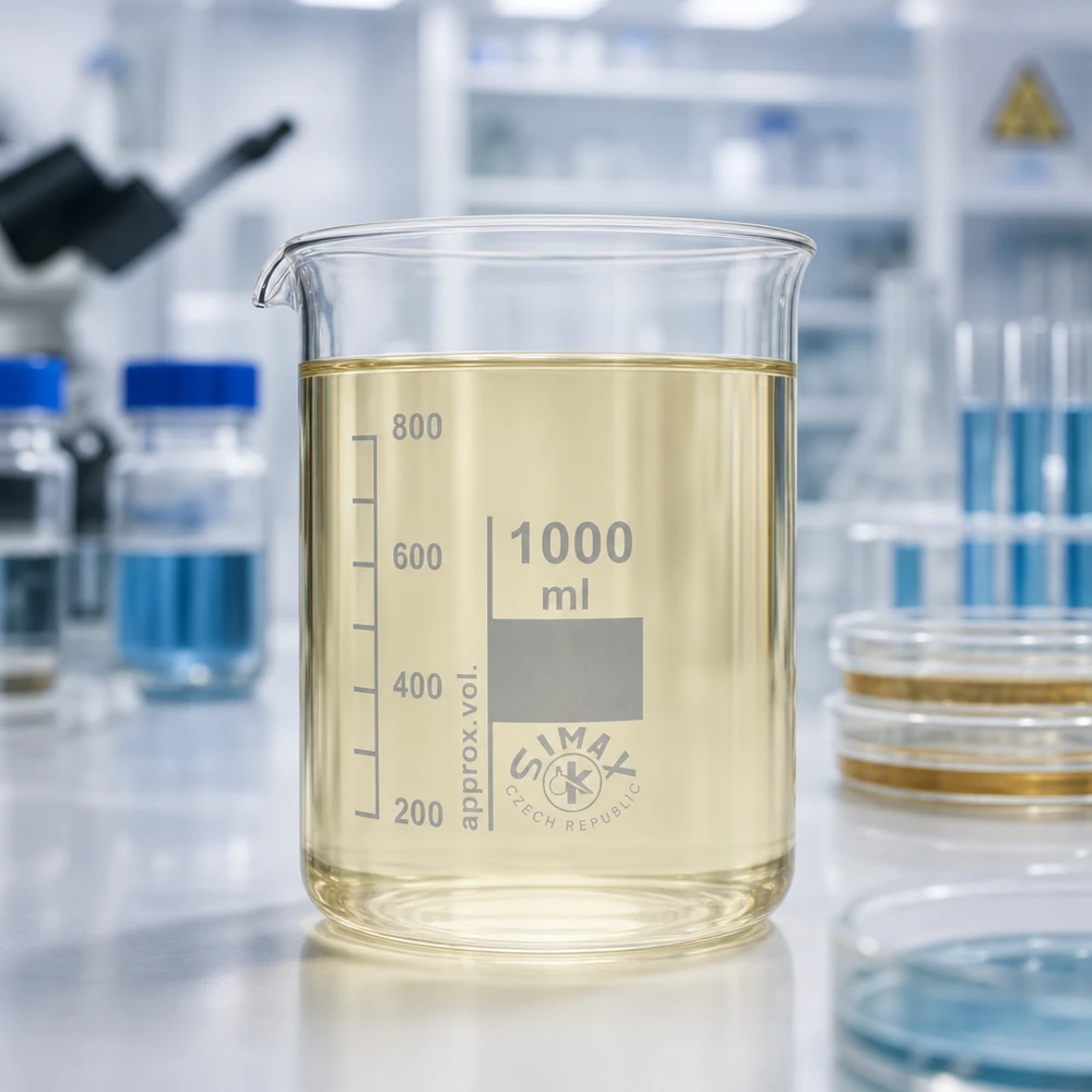Bägare 1000ml borosilikatglas, låg form Bägare 1000 ml transparent borosilikatglas med pip för enkel dekantering i laboratoriet