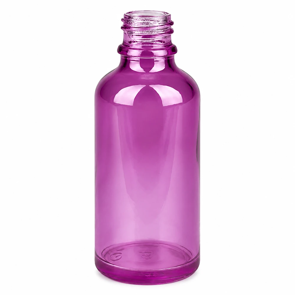 50 ml apoteksflaska PurpleLine UT18/50 UNiTWIST i transparent violett för farmaceutiska tillämpningar