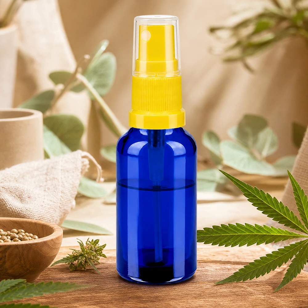 Robust 30 ml sprayflaska i glas med praktisk spraymekanism för mobila applikationer i farten