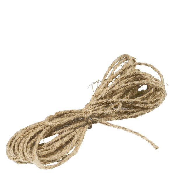 Naturligt snöre för dekoration, 300 cm långt