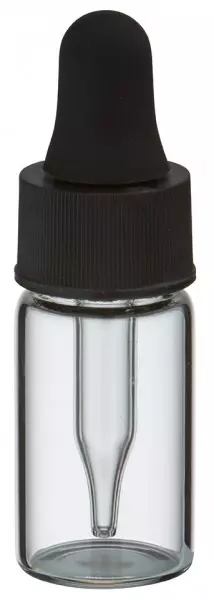 3ml Pipettflaska klar svart/svart UT13/3 UNiTWIST