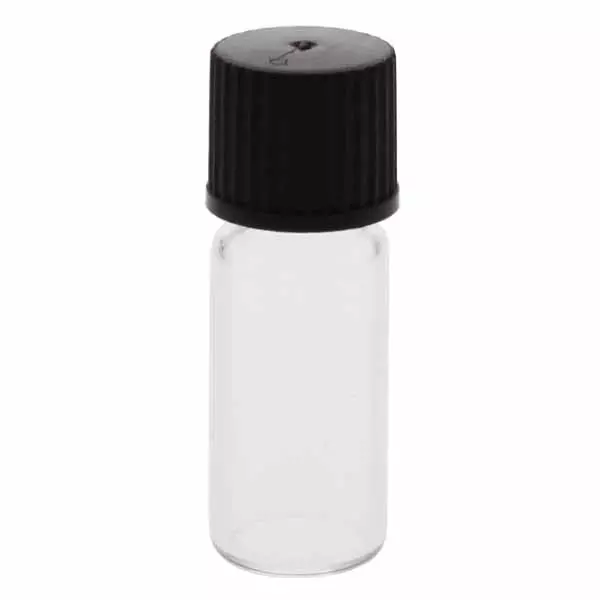 Transparenta skruvburkar, 1,52 ml, 11,6 x 32 mm, med lock.
