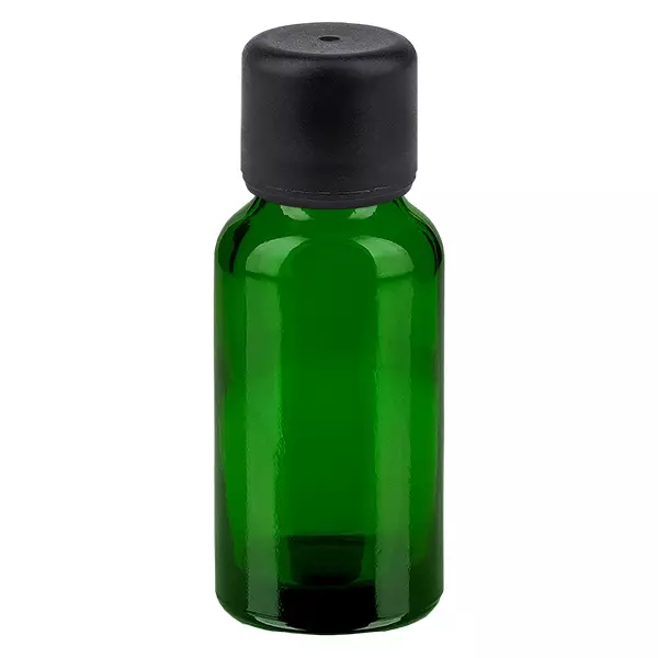20ml flaska 6mm skruvkork svart standard GreenLine UT18/20 20ml flaska 6mm skruvkork svart standard GreenLine UT18/20