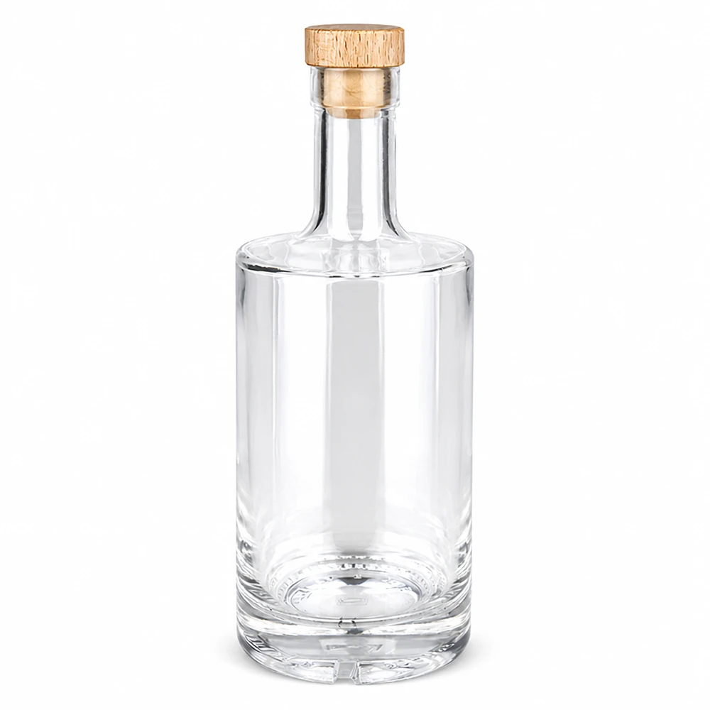 500 ml glasflaska Nora med kork med trähandtag UNiTWIST® 500ml glasflaska Nora med trähandtag kork UNiTWIST - klarglasflaska tom med träkorkpropp
