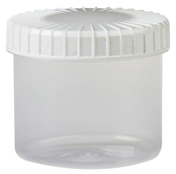 Transparent skruvburk 135 ml med räfflad tätning Transparent skruvburk 135 ml med räfflad tätning