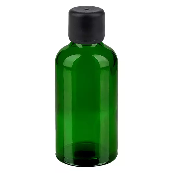 50ml flaska 6mm skruvkork svart standard GreenLine UT18/50 50ml flaska 6mm skruvkork svart standard GreenLine UT18/50