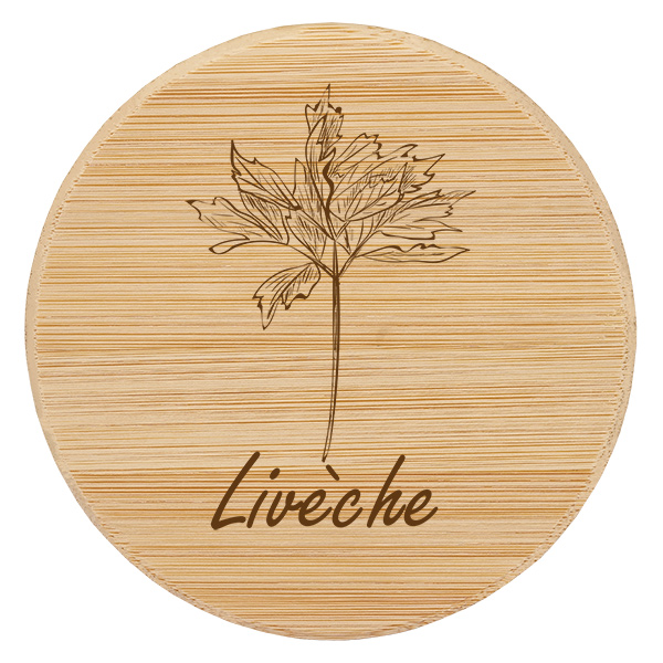 Couvercle en bois "Livèche" för WECK RR60 Couvercle en bois "Livèche" för WECK RR60