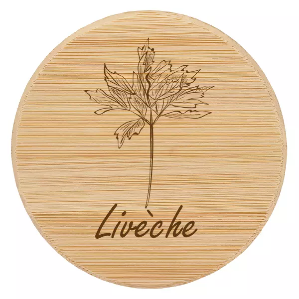 Couvercle en bois "Livèche" för WECK RR60 Couvercle en bois "Livèche" för WECK RR60