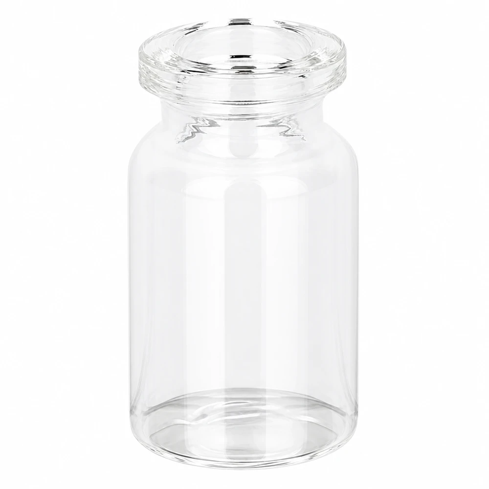 Injektionsflaska klarglas 5ml 5ml Klarglas Fläschchen für Injektionslösungen transparent mit glattem Boden
