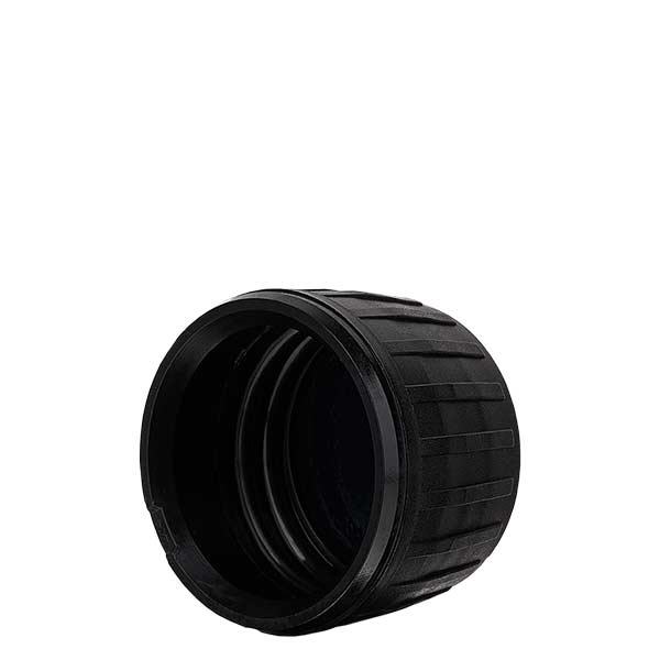 Svart skruvkork för violetta vattenflaskor