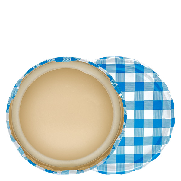 82 mm BasicSeal-lock blå-vit rutmönstrad (TO82) UNiTWIST