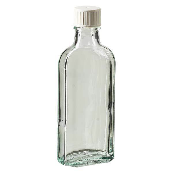 100 ml Meplat genomskinlig skruvkork med hällring 100 ml Meplat genomskinlig skruvkork med hällring