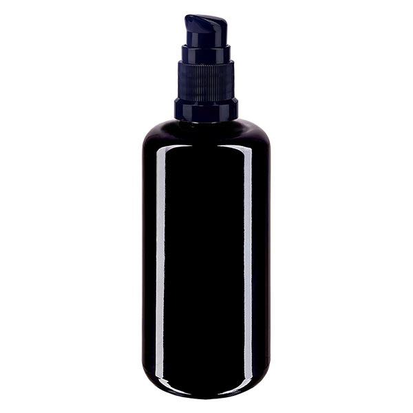 Apoteksflaska violett 200ml pumplock svart standard Apoteksflaska violett 200ml pumplock svart standard