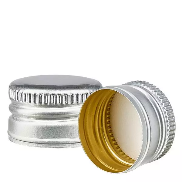 Skruvlock i aluminium, silver, standard PP28 ApoGlas