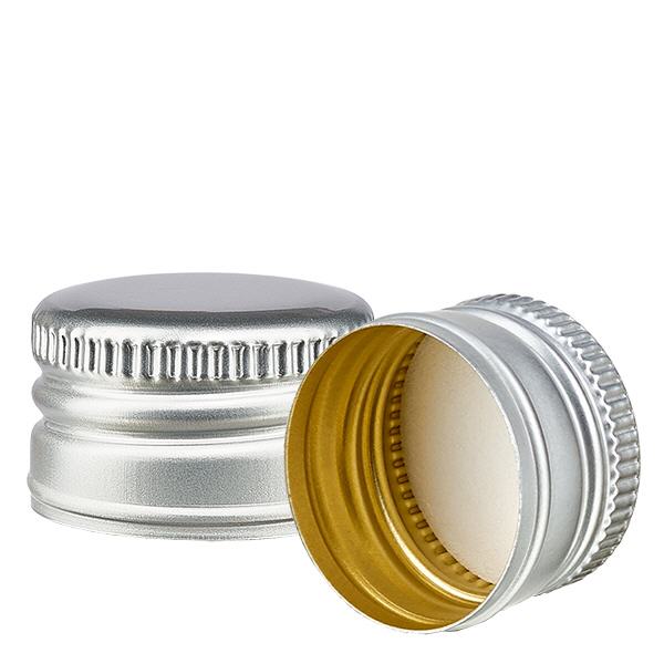 Skruvlock i aluminium, silver, standard PP28 ApoGlas