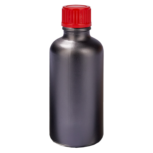 50ml flaska 11mm skruvkork röd standard BlackLine UT18/50 50ml flaska 11mm skruvkork röd standard BlackLine UT18/50