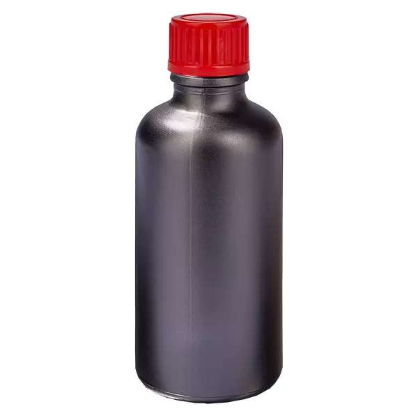 50ml flaska 11mm skruvkork röd standard BlackLine UT18/50 50ml flaska 11mm skruvkork röd standard BlackLine UT18/50