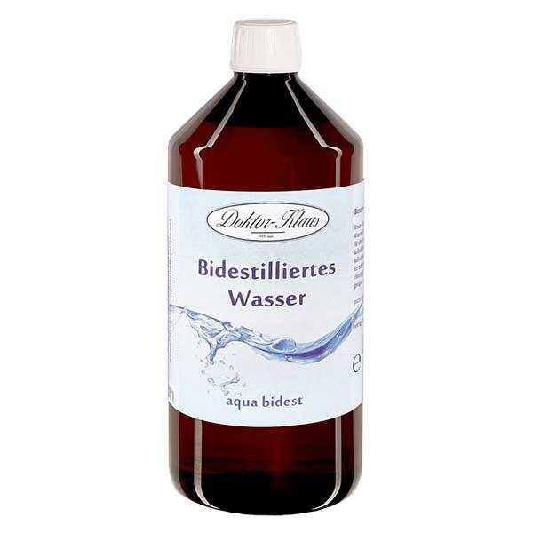 Dubbeldestillerat vatten 1 liter Doktor-Klaus Dubbeldestillerat vatten 1 liter Doktor-Klaus