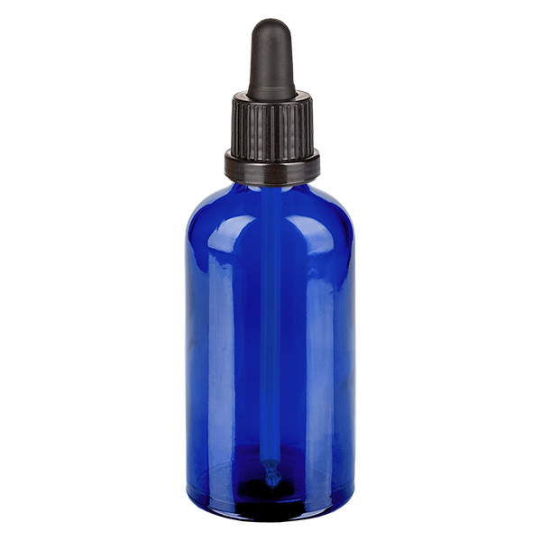 100 ml pipettflaska svart med säkerhetsförslutning BlueLine UT18/100