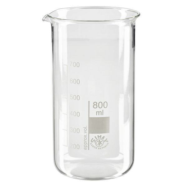 Bägare 800ml borosilikatglas, hög form
