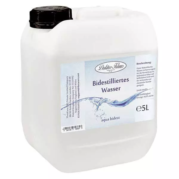 Dubbeldestillerat vatten 5L Doktor-Klaus Dubbeldestillerat vatten 5L Doktor-Klaus