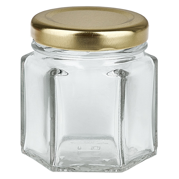 47 ml hexa burk med lock BasicSeal guld UNiTWIST