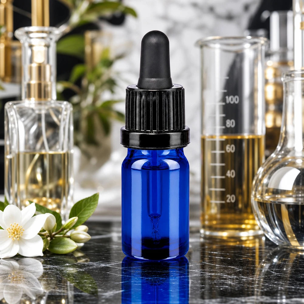 Exakt dosering med 5ml pipettflaska blå svart dropp OV BlueLine UT18/5