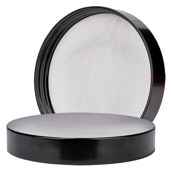 Bakelit skruvlock svart, gänga 83mm/R3 ApoGlas