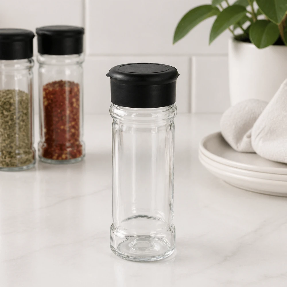 Salt-/kryddburk 100 ml med ströare, svart Salt-/kryddburk 100 ml med ströare, svart