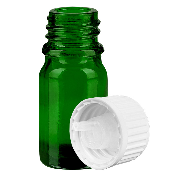 5ml Droppflaska 0.9mm vit standardförslutning GreenLine UT18/5 5ml Droppflaska 0.9mm vit standardförslutning GreenLine UT18/5