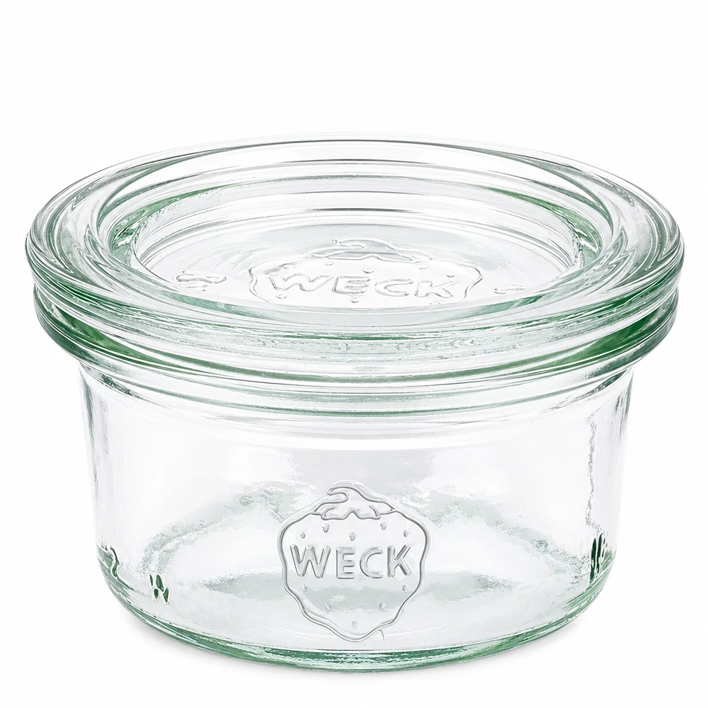 WECK tumlare 50ml med glaslock RR60 Transparent konserveringsburk för sylt och konserver