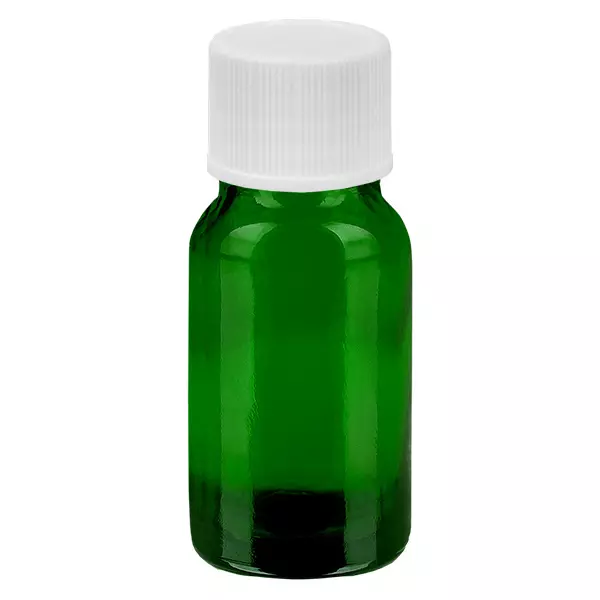 10ml flaska 11mm skruvkork vit Standard GreenLine UT18/10 10ml flaska 11mm skruvkork vit Standard GreenLine UT18/10