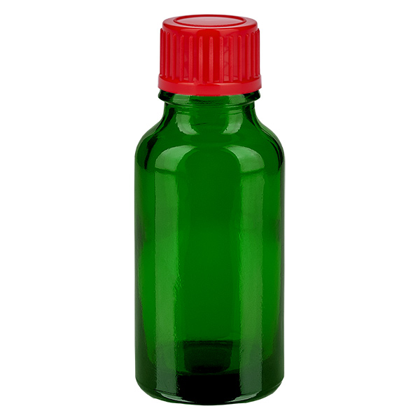 20ml flaska 11mm skruvkork röd standard GreenLine UT18/20 20ml flaska 11mm skruvkork röd standard GreenLine UT18/20
